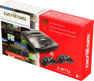 Игровая консоль RETRO GENESIS Modern Wireless +170 игр