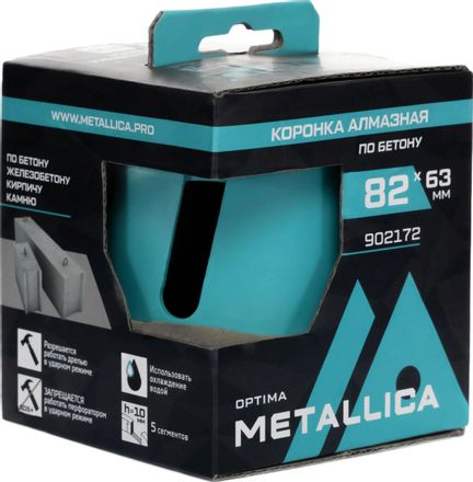 Коронка METALLICA 902172,  по бетону/кирпичу,  1шт