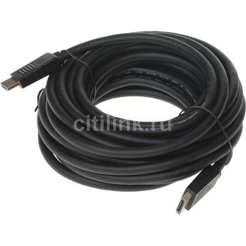 Кабель аудио-видео Buro V1.4, DisplayPort (m) - DisplayPort (m), ver 1.4, 10м, черный [bhp-dpp-1.4-10]