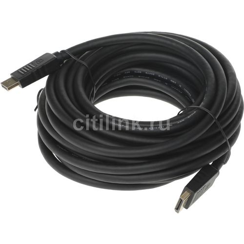 Кабель аудио-видео Buro V1.4, DisplayPort (m) — DisplayPort (m), ver 1.4, 10м, черный [bhp-dpp-1.4-10]