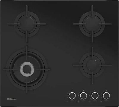 Газовая варочная панель HOTPOINT HG 62I/BK, независимая, черный ...