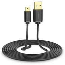 Изображение товара Кабель USB 2.0 A fem - mini USB 3.0 B fem 2м UGREEN US132 ферритовый фильтр черный