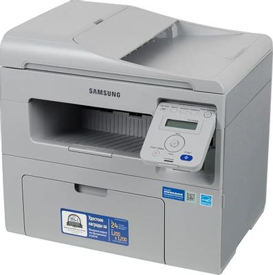 МФУ лазерный Samsung SCX-4650N/FEV черно-белая печать, A4, цвет белый ...