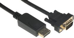 Кабель-переходник видео Buro 1.1v,  DisplayPort (m) -  VGA (m),  ver 1.1,  2м