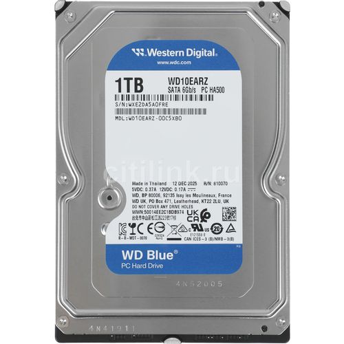 1 ТБ Жесткий диск WD Blue [WD10EARZ]