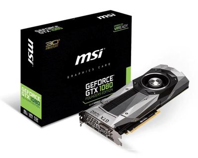 MSI NVIDIA GeForce GTX 1080 GTX 1080 FOUNDERS EDITION 8 GDDR5X Ret 377589