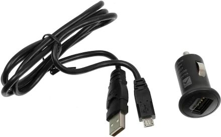 Автомобильное зарядное устройство Belkin F8M304cw03, USB, microUSB, 1A, черный