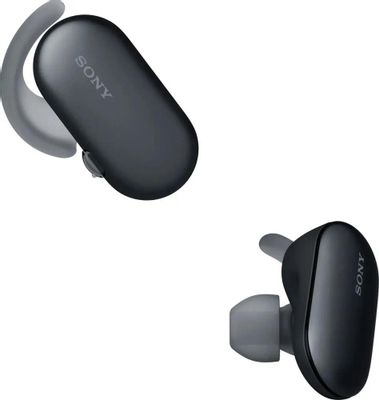Наушники Sony WF-SP900, Bluetooth, вкладыши, черный [wfsp900b.e]