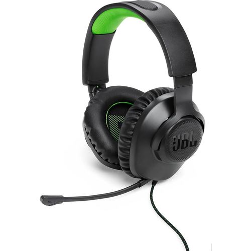 Наушники JBL Quantum 100, 3.5 мм, накладные, черный/зеленый [jblq100xblkgrn]
