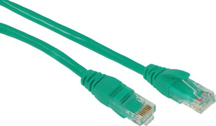 Патч-корд EXEGATE UTP-RJ45-RJ45-5e-5M-GN литой (molded), UTP, кат.5E, 5м, 4 пары, алюминий омедненный,  многожильный,  зеленый