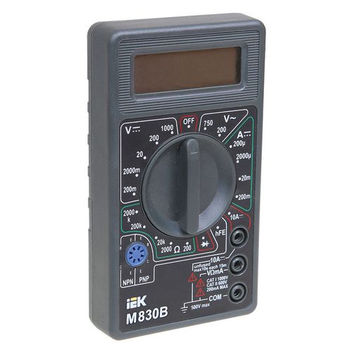 Мультиметр цифровой IEK Universal M830B, ручной [tmd-2b-830]