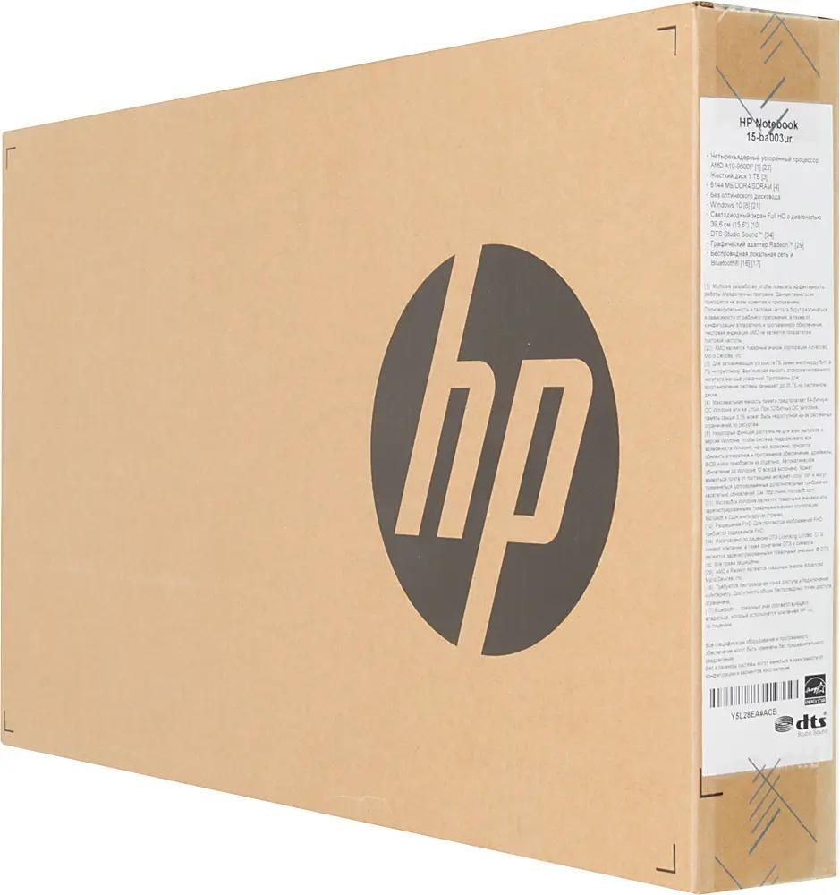 Ноутбук HP 15-ba003ur Y5L28EA, 15.6