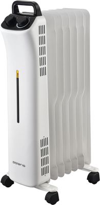 Масляный радиатор Polaris POR 0415, с терморегулятором, 1500Вт, 7 секций, 3 режима, белый