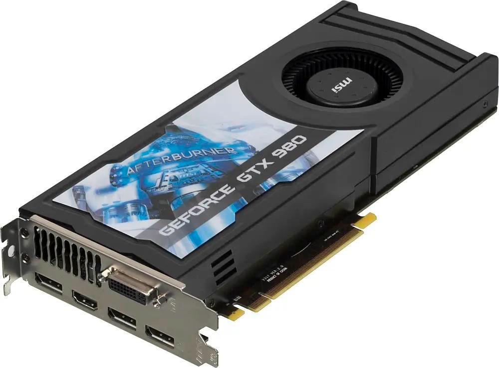 Характеристики Видеокарта MSI NVIDIA GeForce GTX 980 GTX 980 4GD5
