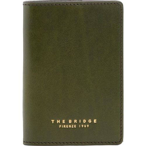 Обложка для паспорта The Bridge 09811501/00C темно-зеленый кожа натуральная