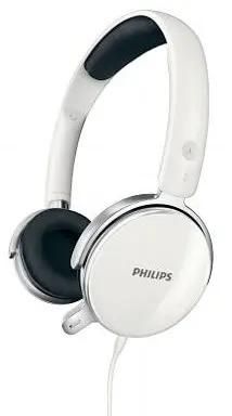 Гарнитура Philips SHM7110U/10, для компьютера, накладные, проводные, белый