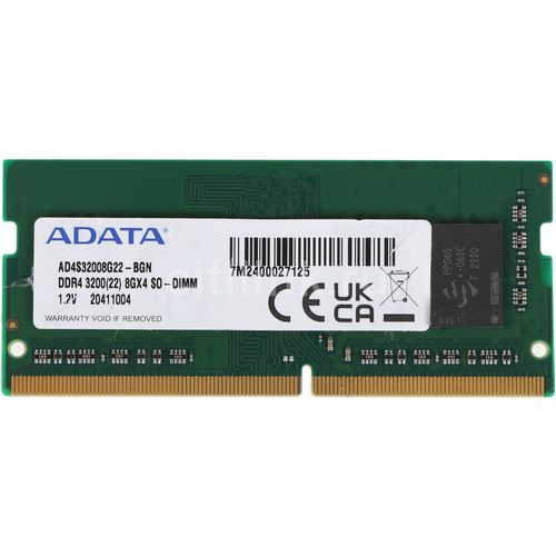 Оперативная память A-Data AD4S32008G22-BGN DDR4 - 1x 8ГБ 3200МГц, для ноутбуков (SO-DIMM), OEM