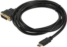 Кабель DVI HDMI (m) (прямой) - DVI-D (m) (прямой), 2м, черный – купить ...