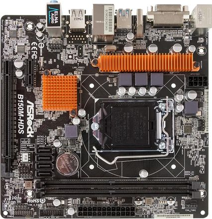 Материнская плата ASRock B150M-HDS, LGA 1151, Intel B150, mATX, Ret