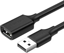 Изображение товара Кабель UGREEN USB 2.0 A(m) — USB 2.0 A(f) 1.5м черный