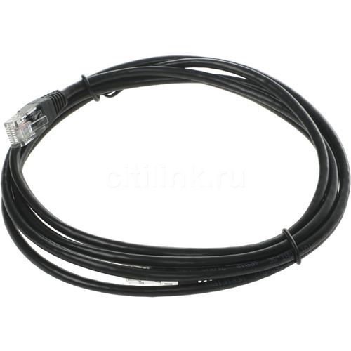 Патч-корд LanMaster вилка RJ-45, вилка RJ-45, кат.5E, ПВХ, 2м, черный [twt-45-45-2.0-bk]