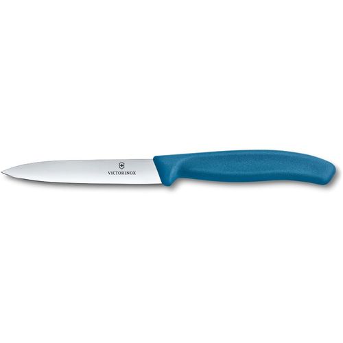 Нож кухонный Victorinox Swiss Classic, универсальный, для чистки овощей и фруктов, 100мм, заточка прямая, стальной, синий…