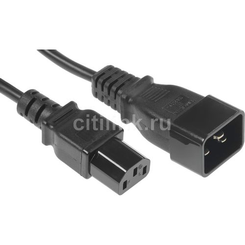 Шнур питания Lanmaster (LAN-PP13/20-3.0-BK) C13-C20 проводник.:3x0.75мм2 3м 220В 10А черный