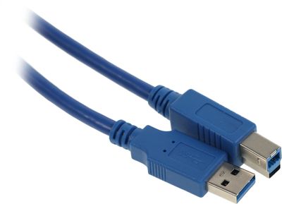 Кабель USB3.0  USB 3.0 A(m) -  USB 3.0 B (m),  1.5м,  синий