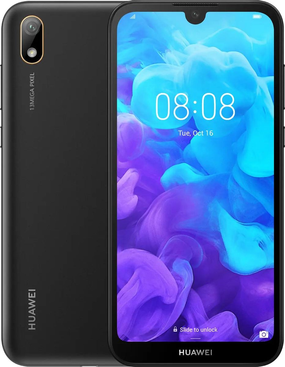 Характеристики Смартфон Huawei Y5 (2019) 32Gb, черный (1147452) смотреть в  СИТИЛИНК