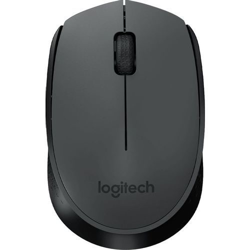 Мышь беспроводная Logitech M170, радио, оптическая, USB, 1000dpi, серый и черный [910-004642]