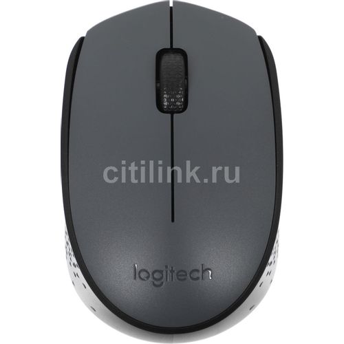 Мышь беспроводная Logitech M170, радио, оптическая, USB, 1000dpi, серый и черный [910-004642]