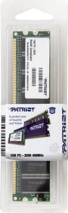 Оперативная память Patriot PSD1G400 DDR - 1x 1ГБ 400МГц, DIMM, Ret