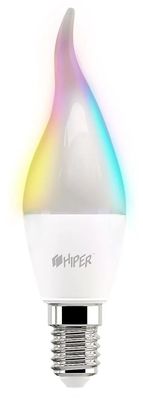 Умная лампа HIPER IOT C2 RGB E14 RGB 6Вт 520lm Wi-Fi (1шт) [hi-c2 rgb]