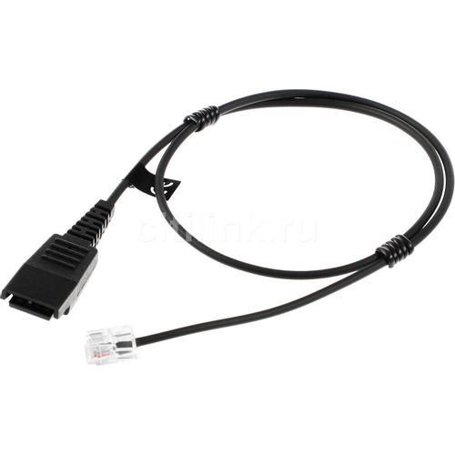 Переходник аудио Jabra QD-RJ10 SC, QD - RJ10, 0.5м, черный [8800-00-37]