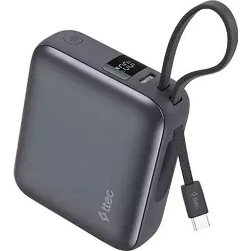 Внешний аккумулятор (Power Bank) TTEC ReCharger Mini LCD, 10000мAч, серый [2bb232gr]