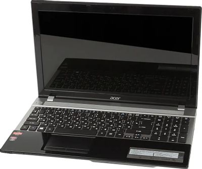 Ноутбук Acer Aspire V3-551G-10466G75Makk NX.M0FER.014, 15.6", AMD A10 4600M 2.3ГГц, 4-ядерный, 6ГБ DDR3, 750ГБ,  AMD Radeon  HD 7670M - 2 ГБ, Windows 8, черный