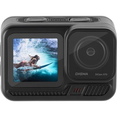 Экшн-камера Digma DiCam 970 4K, WiFi, черный [dc970 combo]