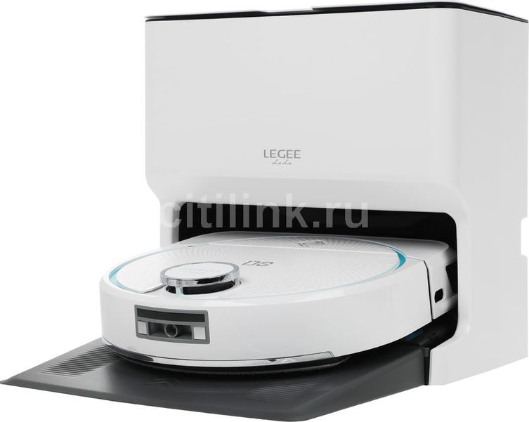 Робот-пылесос HOBOT Legee D8+ станция самоочистки Lulu, белый/бирюзовый [legee-d8 & lulu]