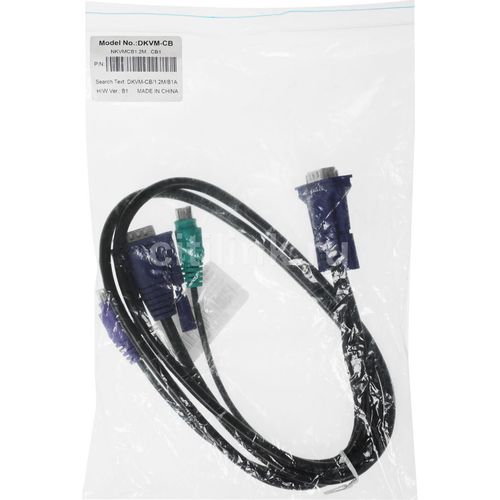 Кабель D-Link DKVM-CB/1.2M/B1A 1.2м, многожильный, 1 шт, черный