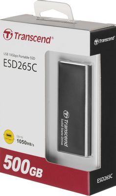 500ГБ Внешний диск SSD Transcend TS500GESD265C, USB-C