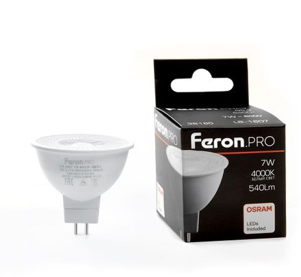 Упаковка ламп LED FERON G5.3,  софит, 7Вт, LB-1607, 10 шт. [38180-10]