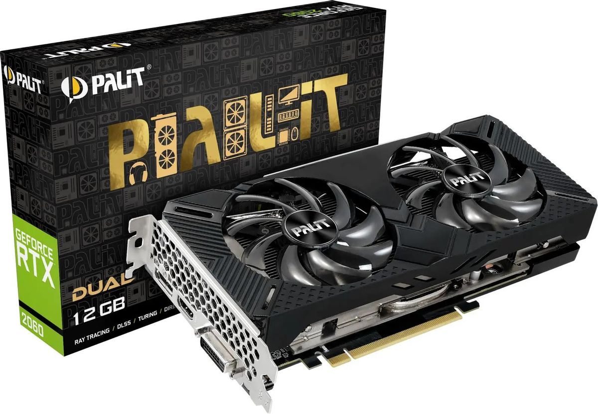 Отзывы на Видеокарта Palit NVIDIA GeForce RTX 2060 PA-RTX2060 DUAL12G 12ГБ  GDDR6, Ret [ne62060018k9-1160c] в интернет-магазине СИТИЛИНК (1642608)