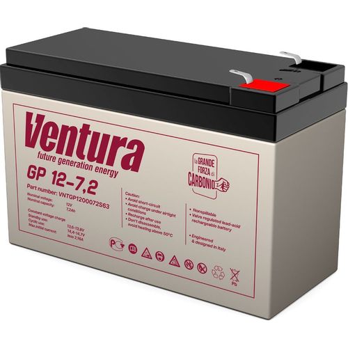 Аккумуляторная батарея VENTURA GP 12-7,2 для ИБП, 12В, 7.2Ач [vntgp1200072s63]