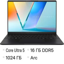 Изображение товара Ноутбук ASUS VivoBook S14 2024 OLED 14 16ГБ SSD Intel Arc Wi-Fi Bluetooth