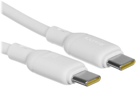 Кабель BASEUS P10377704213-01, USB Type-C (m) - USB Type-C (m), 2м, 5A, белый