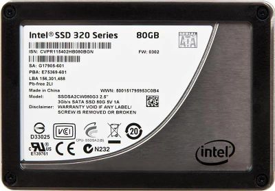 SSD Intel 320 Series SSDSA2CW080G310