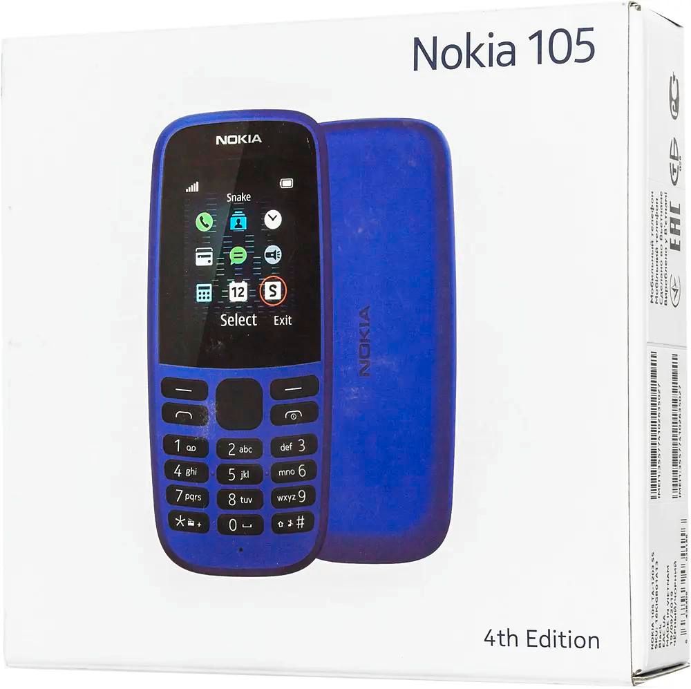 Характеристики Сотовый телефон Nokia 105 SS TA-1203, черный (1174282)  смотреть в СИТИЛИНК