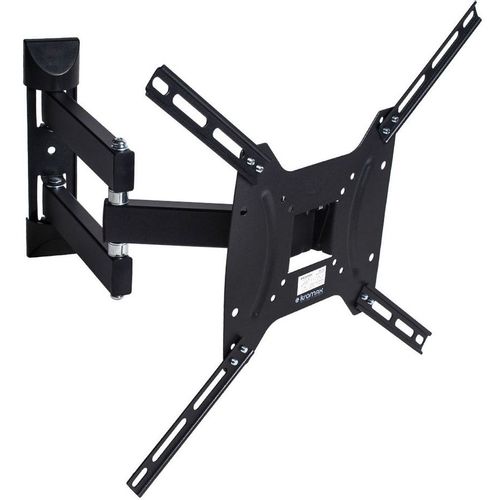 Кронштейн для телевизора Kromax DIX-24, 15-55", настенный, поворотно-выдвижной и наклонный, черный [28014]