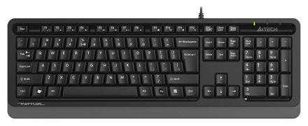 Клавиатура A4TECH Fstyler FKS10, проводная, USB, мембранная, черный/серый [fks10 grey]