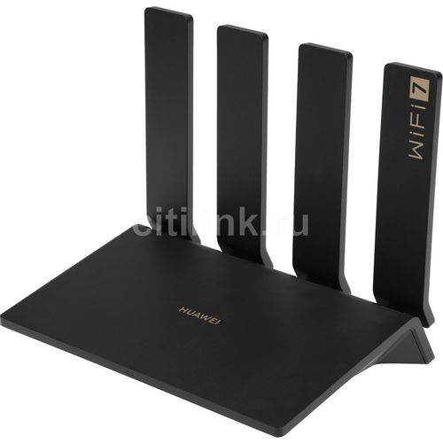Wi-Fi роутер Huawei WiFi BE3 Pro YGJN- BE33, Wi-Fi 7, BE3600, 2.4/5ГГц, 4 WAN/LAN, черный [53030dem]